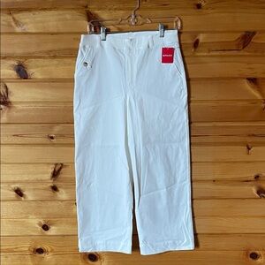 SPANX Classic Stretch Twill Cropped Wide Leg Trousers